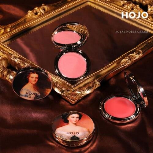 HOJO 4Styles Highlighter Palette Royal Soft Cream Blush Shimmer Powder Face Eye Brighten Bronzers Blush Contour Cosmetics TSLM1