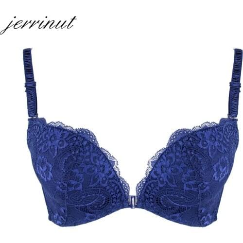 Jerrinut Intimates Bras For Women Push Up Lace Women' s Bra Bralette Front Closure Underwear Women Bra Brassiere Femme