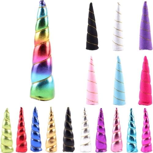 New Hot Sale Shiny Felt Padded Unicorn Horn DIY Costumes Hen Stage Girl Night Out Party Headband Decor Supply Gift for Kids
