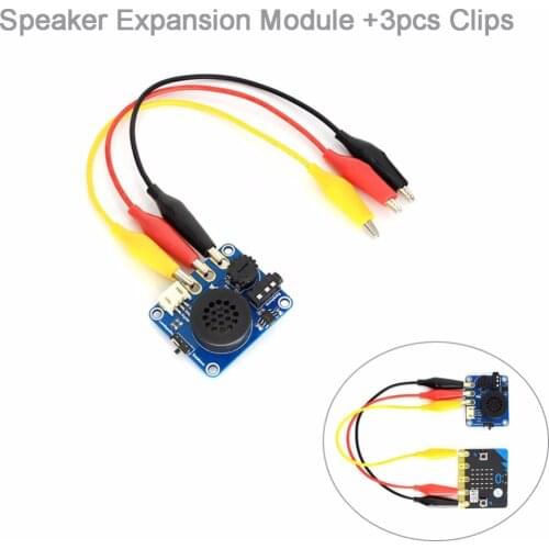 Speaker Expansion Module with Alligator Clips for Arduino BBC micro:bit microbit Start Kit Music Player Kids Education FZ3231