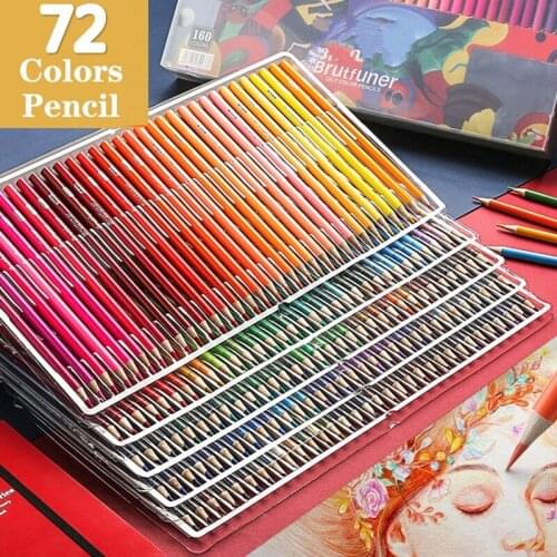 New 72 color Professional Oil Color Pencils Set Artist Painting Sketching Pencil for School Drawing Sketch Art Supplies