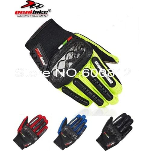 2019 new summer MAD-BIKE cross country motorcycle gloves carbon fiber motorbike glove can touch screen drop resistance MAD-06