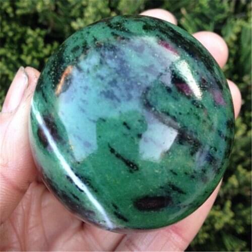 New fashion natural red and green ball, crystal epidote stone ball for home decoration