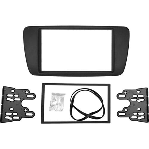 2 DIN Adapter CD Trim Panel Stereo Interface Radio Car Frame Panel Fascia for SEAT Ibiza 2008