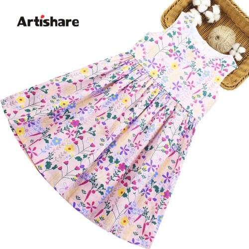 Dress For Girls Floral Dress For Girl Summer Kids Dresses Casual Style Costumes For Girls 6 8 10 12 14