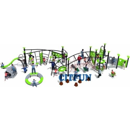 Factory price Rope climbing frame kindergarten gym fitness games playground equipment for children OP18-236B