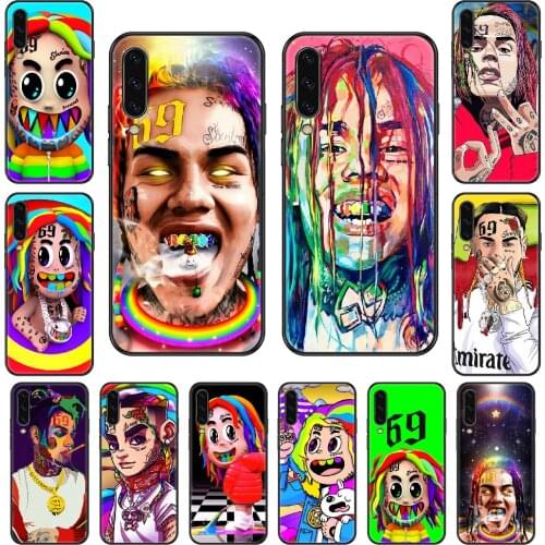 Rapper 6ix9ine SixNine 69 Phone case For Samsung Galaxy A 3 5 8 9 10 20 30 40 50 70 E S Plus 2016 2017 2018 2019 black art funda