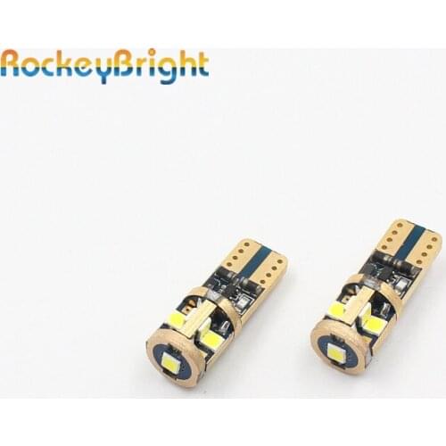 Rockeybright Error Free 9smd Car T10 w5w 194 168 Led Interior Signal Light Canbus T10 w5w Led Number plate Side Marker Door Lamp