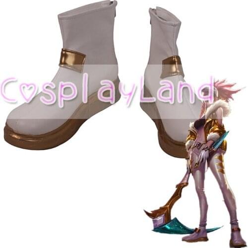 LOL KDA Akali Prestige Skin Cosplay Boots Shoes Women Leather Shoes Game Costume Customized Accessories Halloween Party Shoes