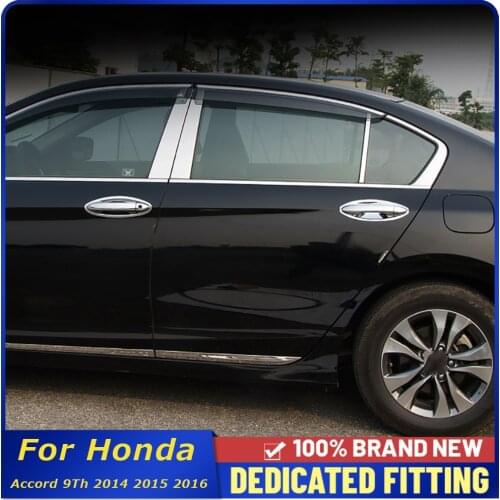 Car Styling Outer Door Handle Cover Trims Frame For Honda Accord 9Th 2014 2015 2016