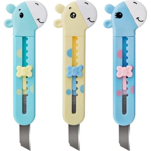 3PCS utility knife cartoon small manual knife mini utility knife portable portable hand tool