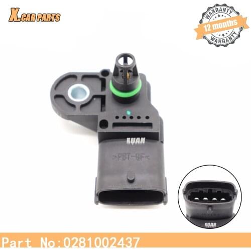 Intake Air Turbo Manifold Pressure MAP sensor 0281002437 0281006028 For Alfa Romeo 147 156 159 Brera GT Spider Fiat Croma Doblo
