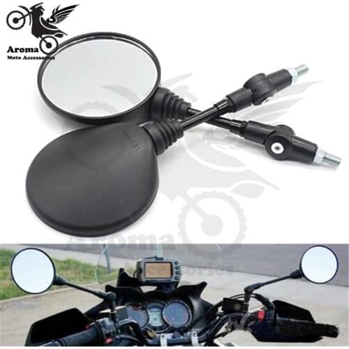 Foldable round 10MM scooter rear ciew mirror for KTM mirror motocross accessories dirt pit bike rearview motorcycle mirrors moto