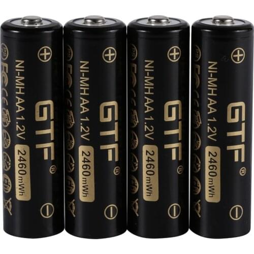 1-10PCS AA Battery 1.2V 2460mWh Ni-Mh Rechargeable Batteries 2050mAh AA for Temperature Gun Remote Control Mouse Toy Use Cells