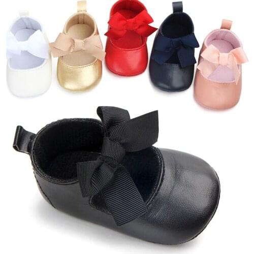 1 Pair Children Baby Spring And Autumn New Female Baby Elastic Band Single Shoes Cute Bow Princess Toddler Shoes