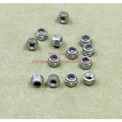 100pcs/lot) M3 3MM Strainless Steel Lock Nuts With Nylon