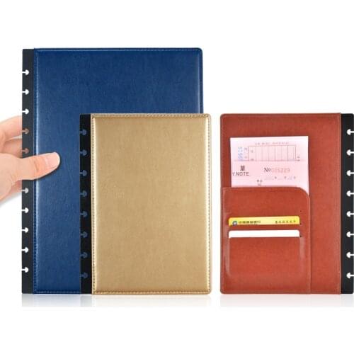 2020 mushroom hole A4 A5 Notebook cover 2pcs t puncher office accessories dividers kawaii Free shipping imitation leather white