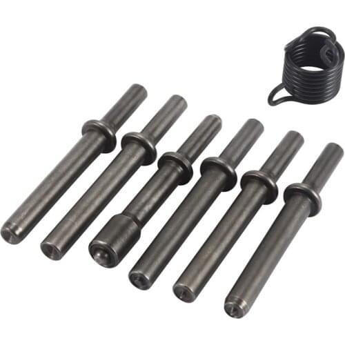 7 Pcs Great Heavy Duty Smoothing Pneumatic Air Rivet Hammer Tools Kit