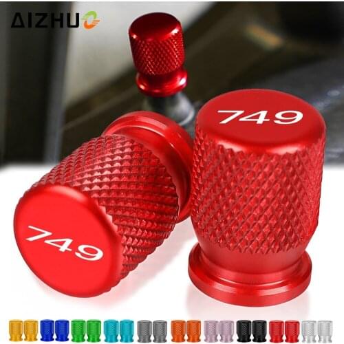 749 Logo Motorcycle Accessories Tire Valve Cap Tyre Air Port Cover FOR DUCATI 749 749S 749R 2003-2006 748 748S 748R 1999-2003