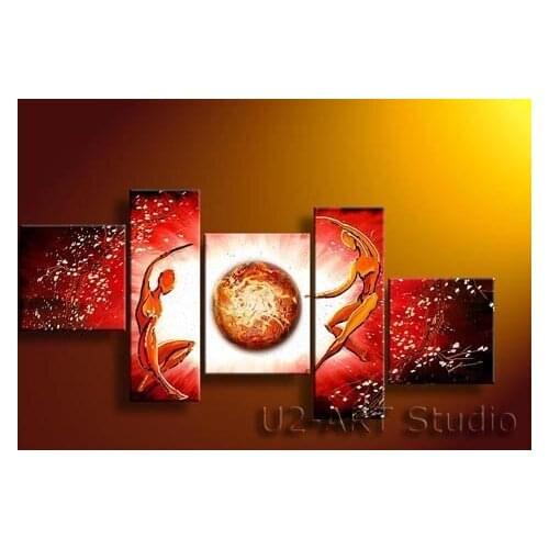 Abstract Group oil painting,modern art,reproduction,paintings for furniture GP50