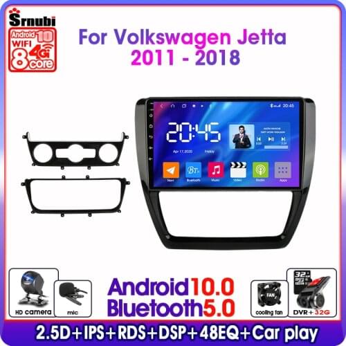 Android9.0 2Din RDS 4GB+64GB Multimedia Video Car Radio For Volkswagen VW Sagitar Jetta Bora 2011-2018 Split Screen with Frame