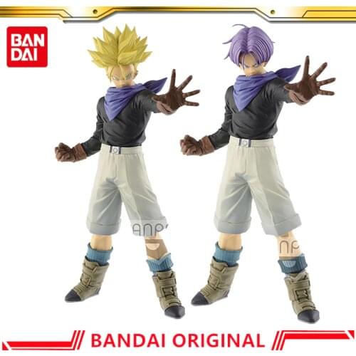 Bandai Genuine Dragon Ball GT ULTIMATE SOLDIERS Super Saiyan Trunks Anime Action Figure Collection Model Toys Gifts for Children