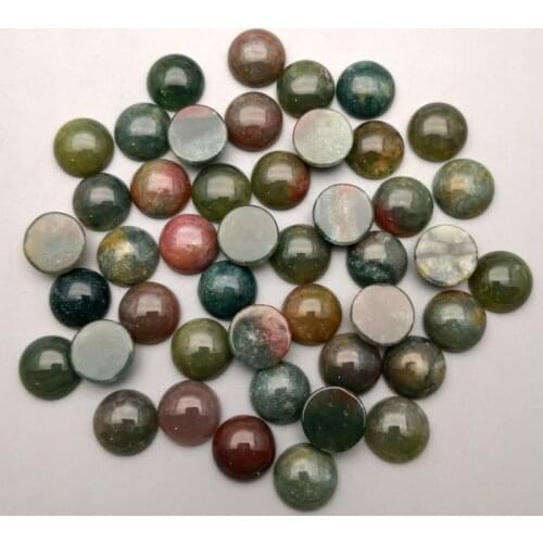 Fashion India onyx natural stone 12mm Single arc cab cbochon beads for jewelry making 50Pc/lot Earring Ring accessories no hole
