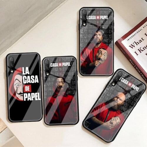 Spain TV Money Heist House Paper Phone Case For Huawei P9 10 20pro 30lite Mate9 10lite 20pro Honor 7A 8X 9 Nova3i Tempered Glass