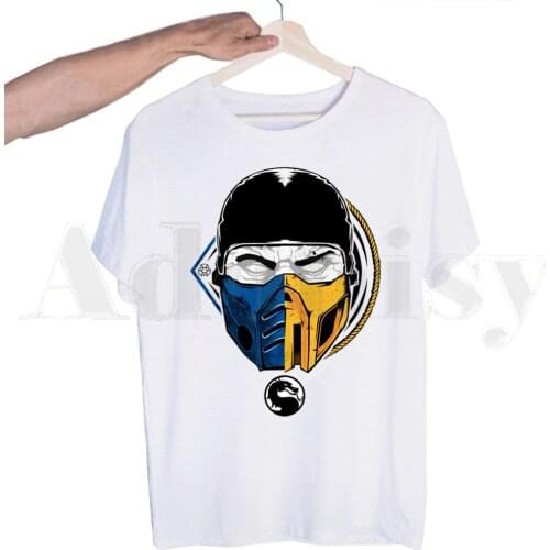 Mortal Kombat Game MK Tshirts Men Fashion Summer T-shirts Tshirt Top Tees Streetwear Harajuku Funny