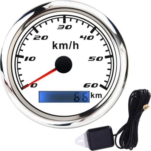 60 km/h Digital GPS Speedometer Gauge With Red Backlight 85mm Waterproof Speed Meter For Marine Boat Car ATV Truck Odometer