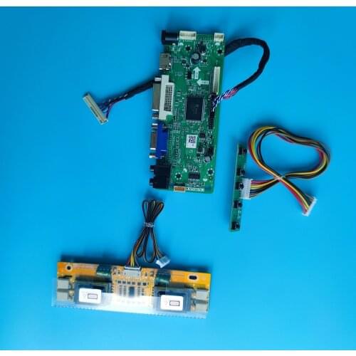 Kit for G170EG01 V0 DVI VGA Driver Monitor Screen Controller board 30pin 17" 1280X1024 DIY M.NT68676 LVDS 4 lamps