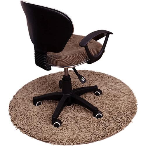 Computer Chair Floor Mat Bedroom Mat Swivel Chair Floor Mat Circular Floor Pad Non-slip Carpet Home Decor Living Room Door Pad