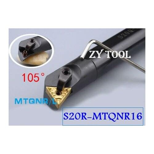 S20R-MTQNR16 Boring Bar,MTQNR/L Internal turning Tool holder CNC Cutting tool holder,Lathe cutting tool for TNMG160404/08 Insert