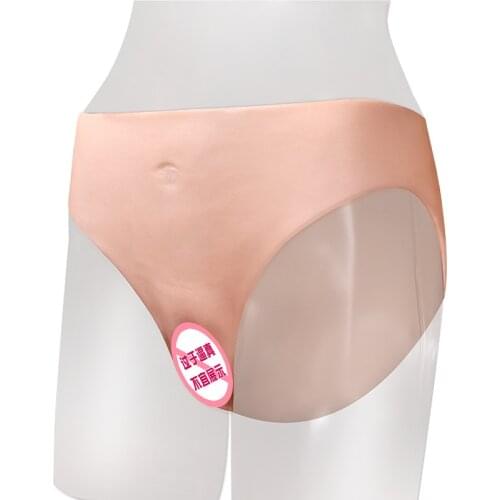 Sex Shop New Real Pussy Pants Cosplay Female Pseudo-daughter Panties Transgender Artificial Sex Fake Underwear Sex Toys For Men