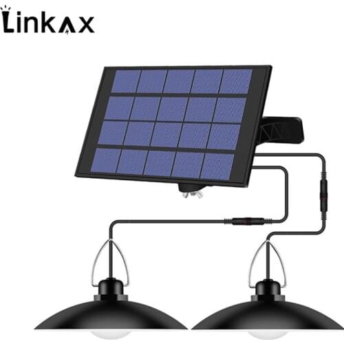 LED Solar Garden Light Split Pendant Light Warm White Outdoor Garden Yard Solar Powered Sunlight Street Light With Line