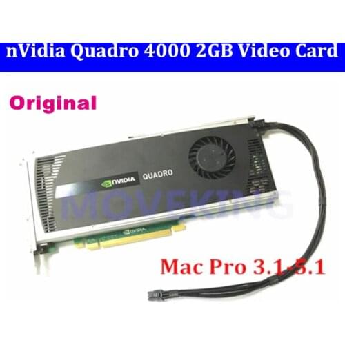 High quality Quadro 4000 Q4000 2G DDR5 cards with DVI DP connector CUDA OpenCL for mac pro 2008-2012 sent by DHL/EMS