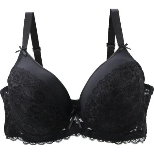 New Sexy Female Bras Lace 34/75 36/80 38/85 ABC Cup Back Closure Women Lingerie Push Up Plunge Ladies Underwear