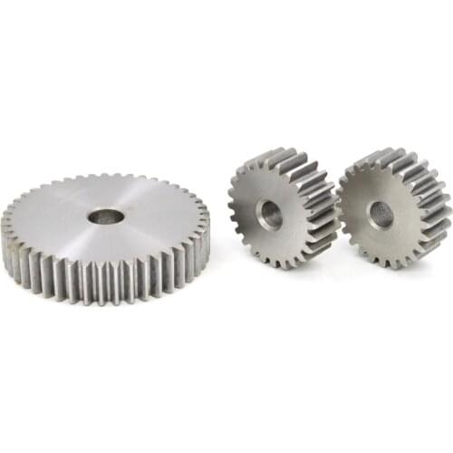 1Pcs 44-59 Tooth Mod 1 Spur Gear Thick 10mm 45# Carbon Steel Metal Transmission Pinion Gear