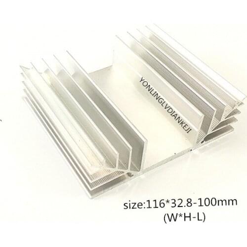 1pcs aluminum heatsink/Relay heatsink/Inverter heatsink 116*33-100 Bridge rectifier fins dedicated