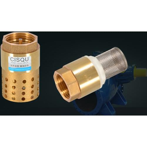 1PCS 1/2" 3/4" 1" 2" BSPP Female Brass Check Valve Non-return With Steel Strainer Filter DN15 DN25 DN40 For Water Plumbing Pump