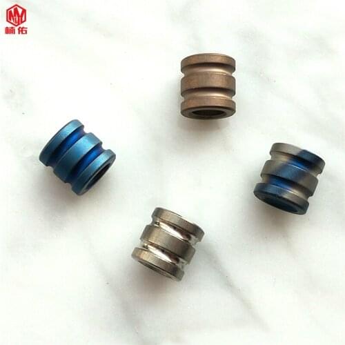 1PCS Titanium Alloy Mini Paracord Knife beads Outdoor Climbing Accessories Solid Belt Lanyard Titanium Alloy Multi-Function Tool