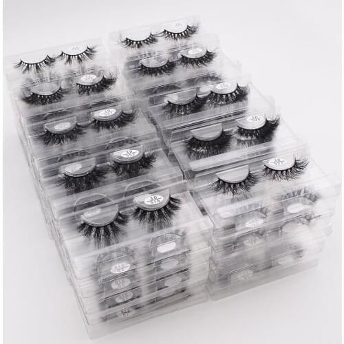 10-50 Pack/Lot Fluffy Mink Lashes Wholesale Makeup False Eyelashes Wispy Natural Short Mink Lashes