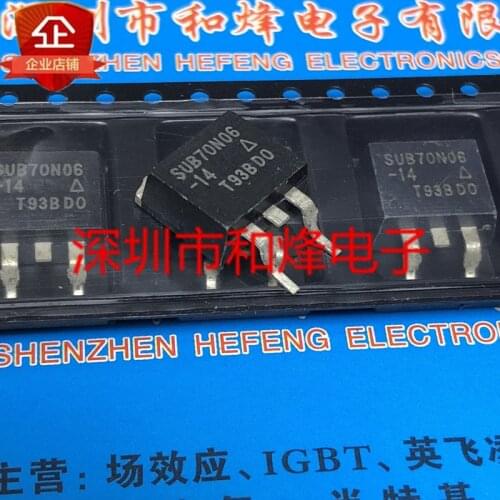 10PCS SUB70N06-14 TO-263