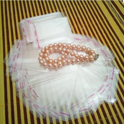100pcs 10 kinds size OPP Transparent Jewelry package Bag Self Adhesive Seal Plastic Bags Clear Cellophane Bag Gift Bags