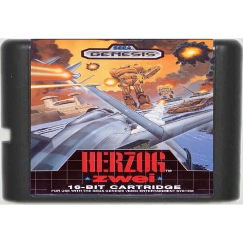 Herzog Zwei 16 bit SEGA MD Game Card For Sega Mega Drive For Genesis