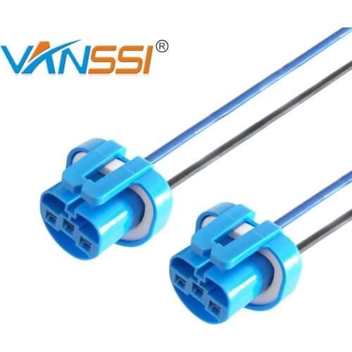 2x HB5 9007 HB3 9005 H8 H9 H11 H16 H27 880 881 Adapter Wiring Harness Sockets Wire For Car Headlights Fog Lights DRL Lamp