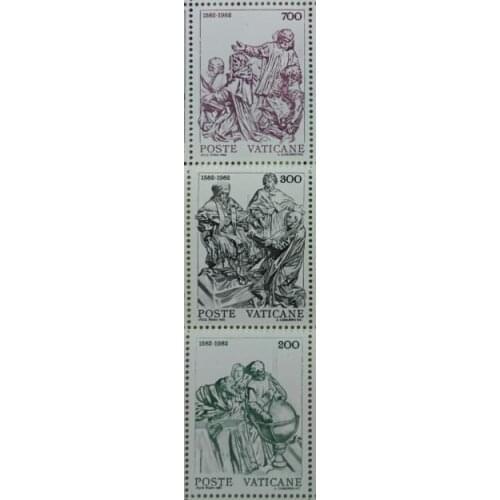 A4 3PCS vatican, 1982， Post Stamps Postage Collection