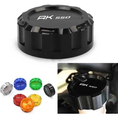 Motorcycle Accessories CNC Rear Brake Fluid Cylinder Master Reservoir Cover Cap Universal For KYMCO AK550 AK 550 All Years