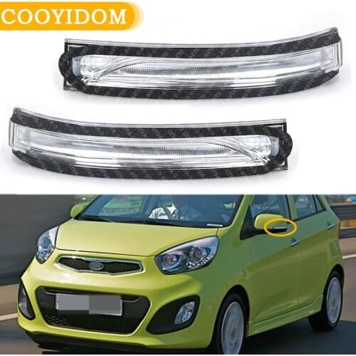Car Rearview Mirror LED Turn Signal Lamp For KIA Picanto I20 2011-2015 Outer Rear view Mirror turn Light 87614-07003 87613-07003