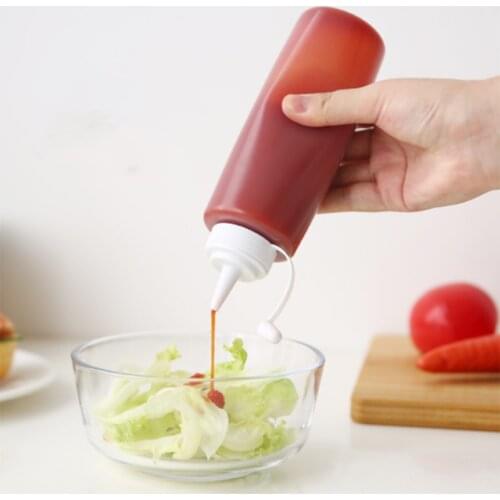 2pcs Condiment Squeeze Bottles ,For Ketchup Mustard Mayo Hot Sauces Oil Bottles Kitchen Gadget